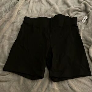 Black biker shorts